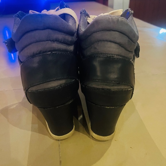 H&M Wedge Ankle Tie Shoe Boot Sz 6.5 (37) - Picture 5 of 6